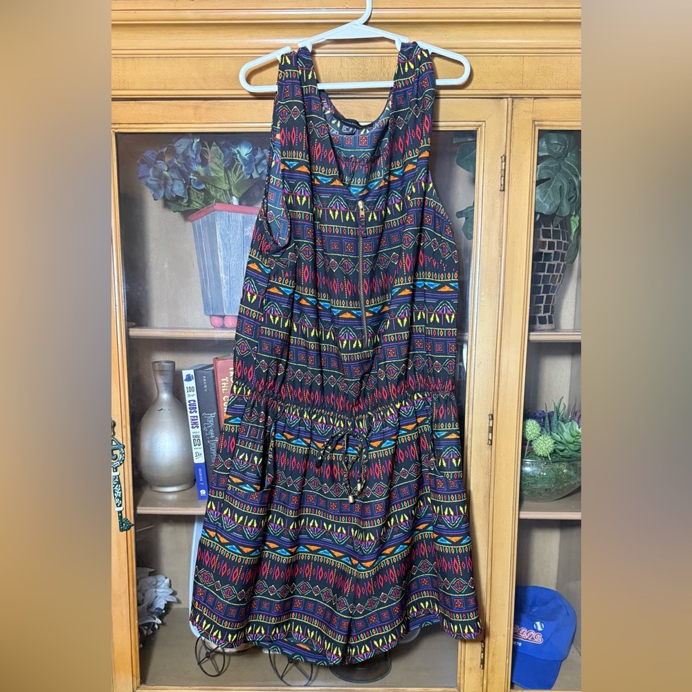 Atmosphere Multicolor Geometric Maxi Romper